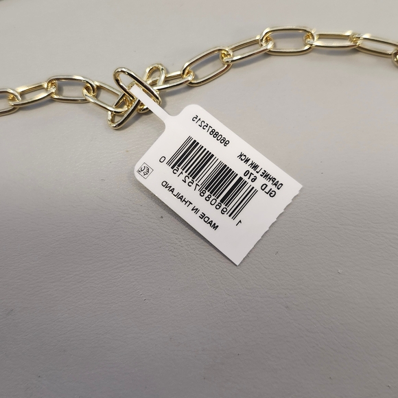 NWT Kendra Scott Gold-Tone Stone 18" Pendant in Gold Azalea Illusion - Picture 2 of 3